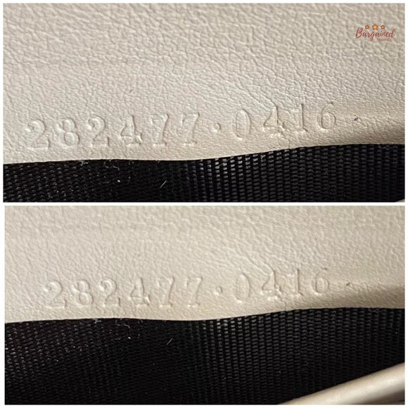 Authentic GUCCI Cream Guccissima Leather Interlocking G Heart Zip Around Wallet - Picture 10 of 12